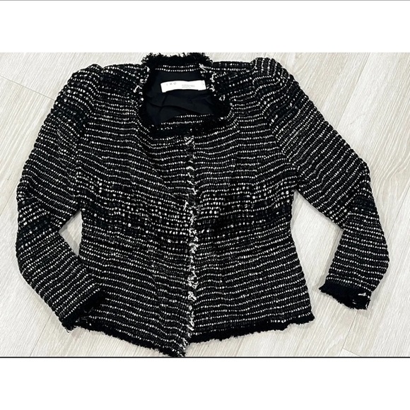 IRO Diana Tweed Blazer NWOT 36 - Picture 3 of 10